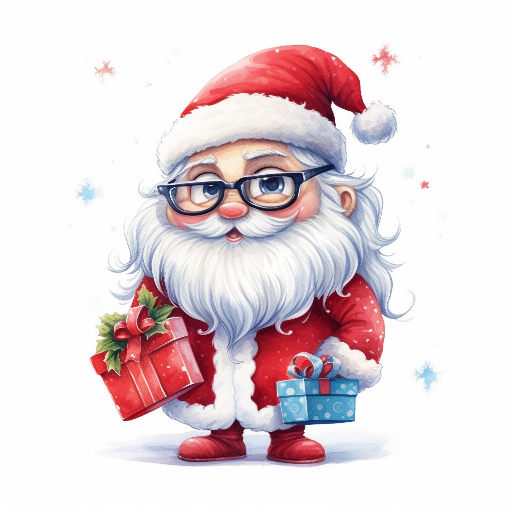 funny santa clipart
