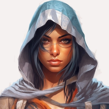 beautiful stunning pretty young woman as assassin creed character, different races,paint art style, clipart, white background, superrealistic, one of a kind