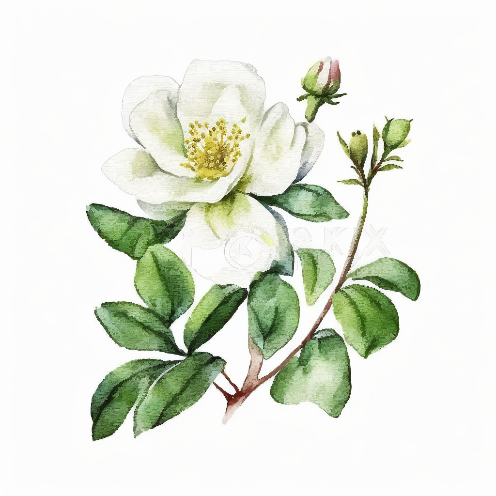 green floral cliparts
