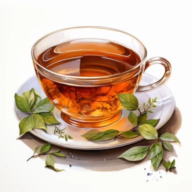 clipart classic cup of tea watercolor
