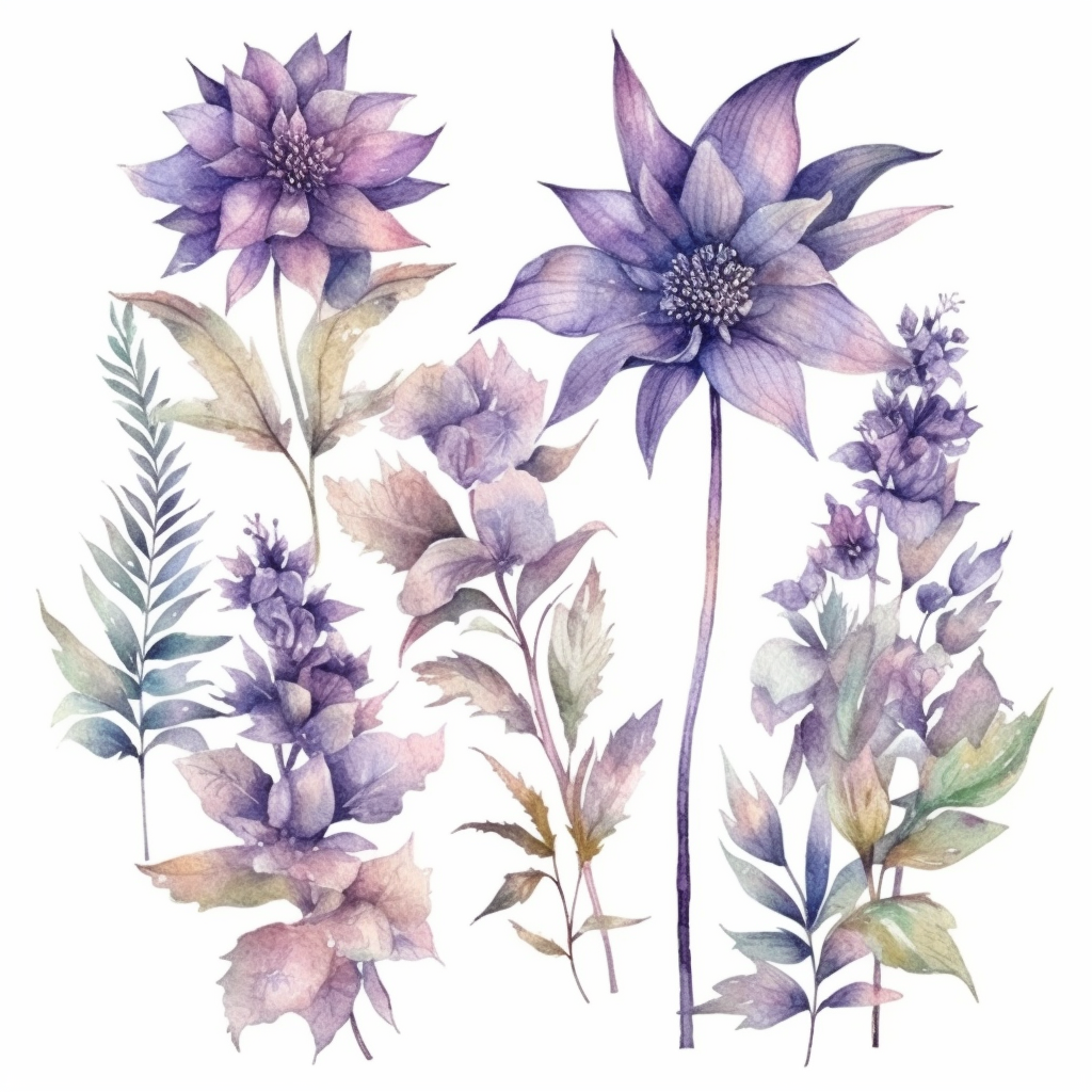 funny flowers cliparts