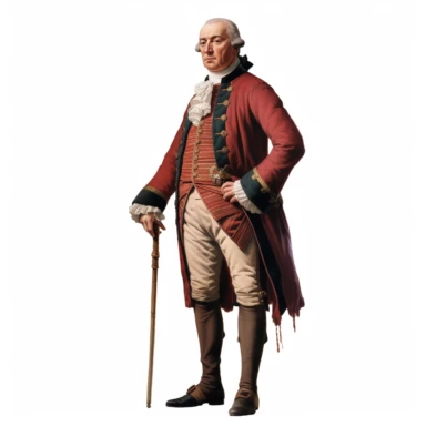 full profile arms and legs of von stuben, American history, clipart