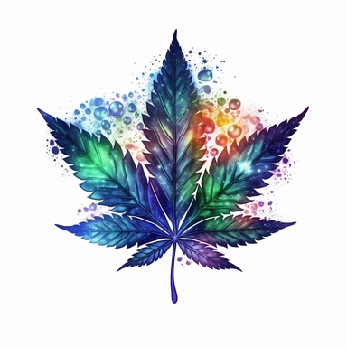 Clipart cannabis leaf, Galaxy, high quality artwork, HD