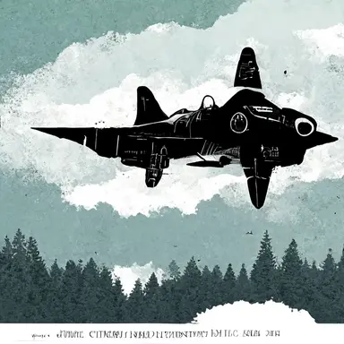 ww2 fighter jet comicbook clipart