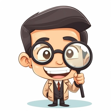 happy cute Research Consultant face, cartoon, clipart, mascot, isolated on white background