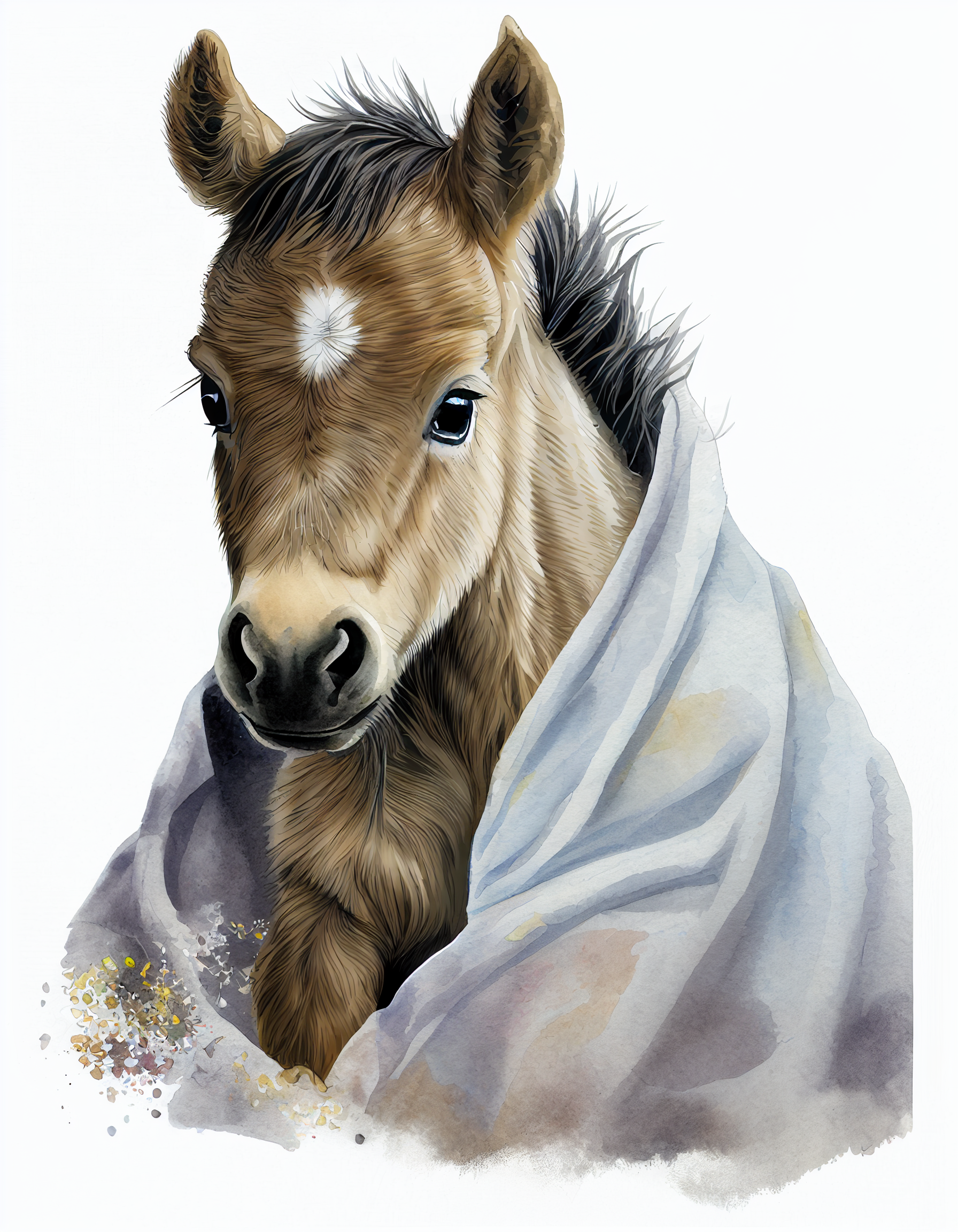 baby horse clipart