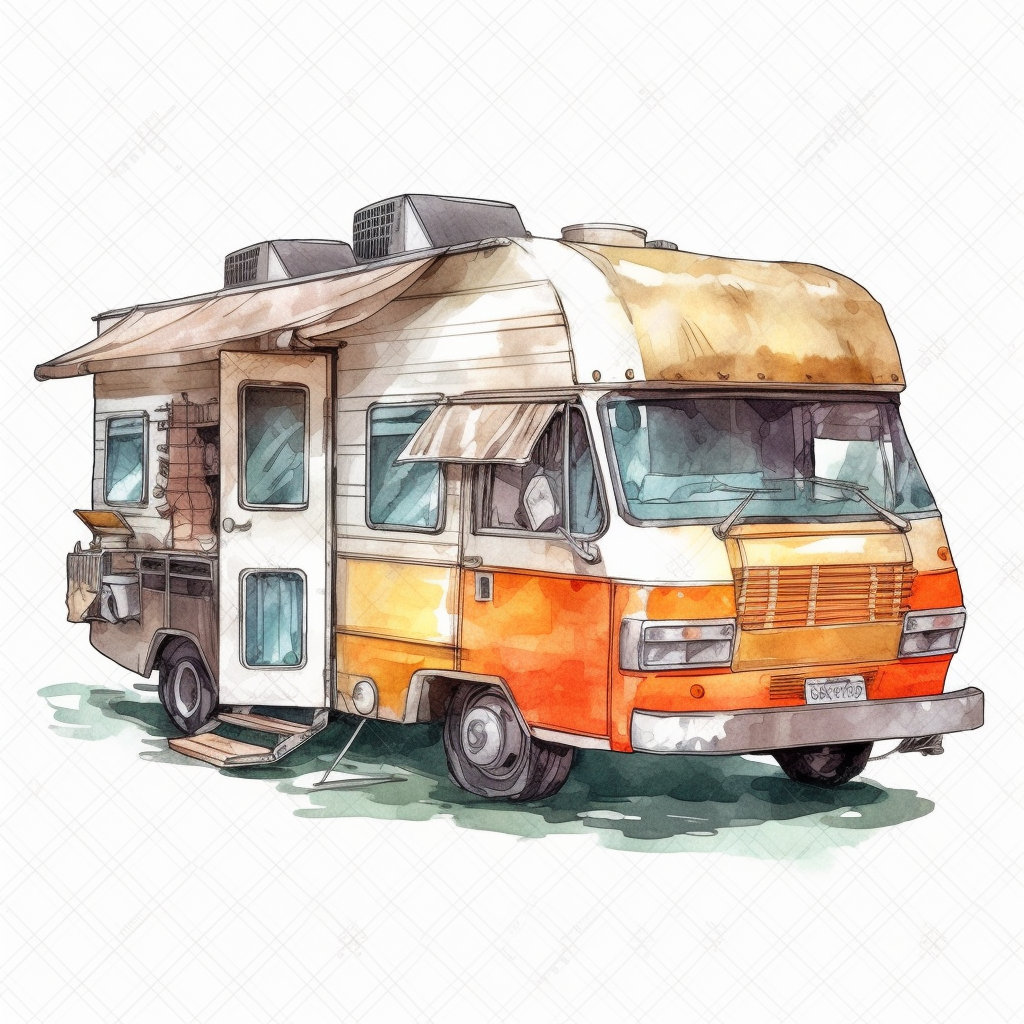 black camping cliparts