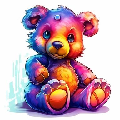 vivid teddy bear clipart