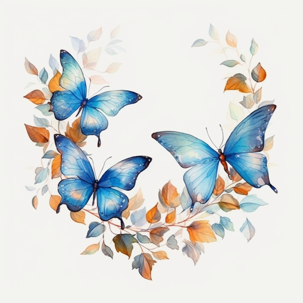 butterfly border clipart