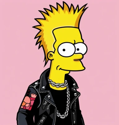 clip art simpsons coloring pages, in the style of necropunk, shige's visual aesthetic style, dinopunk, distinctive noses, simplified line work, salvagepunk, dappled