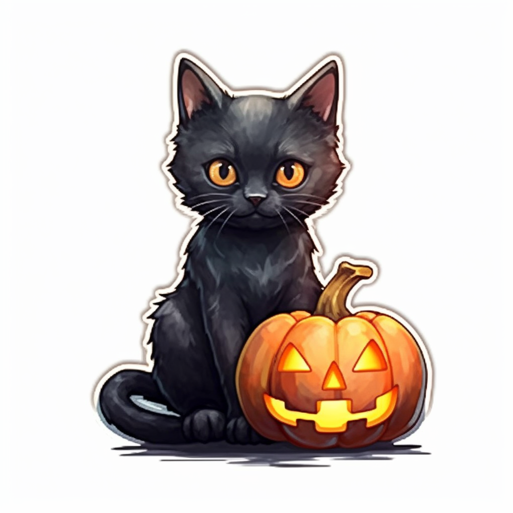 black cat clip art