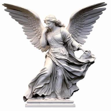 clipart of an angel statue, white background, roman style, greek style, in the style of mike deodato, neo-mosaic, comic art, pompeo batoni, dimensional illusion, antonio donghi, neogeo, detailed comic book art, marble, uhd image, detailed comic book art, marble, uhd image, bold colorism