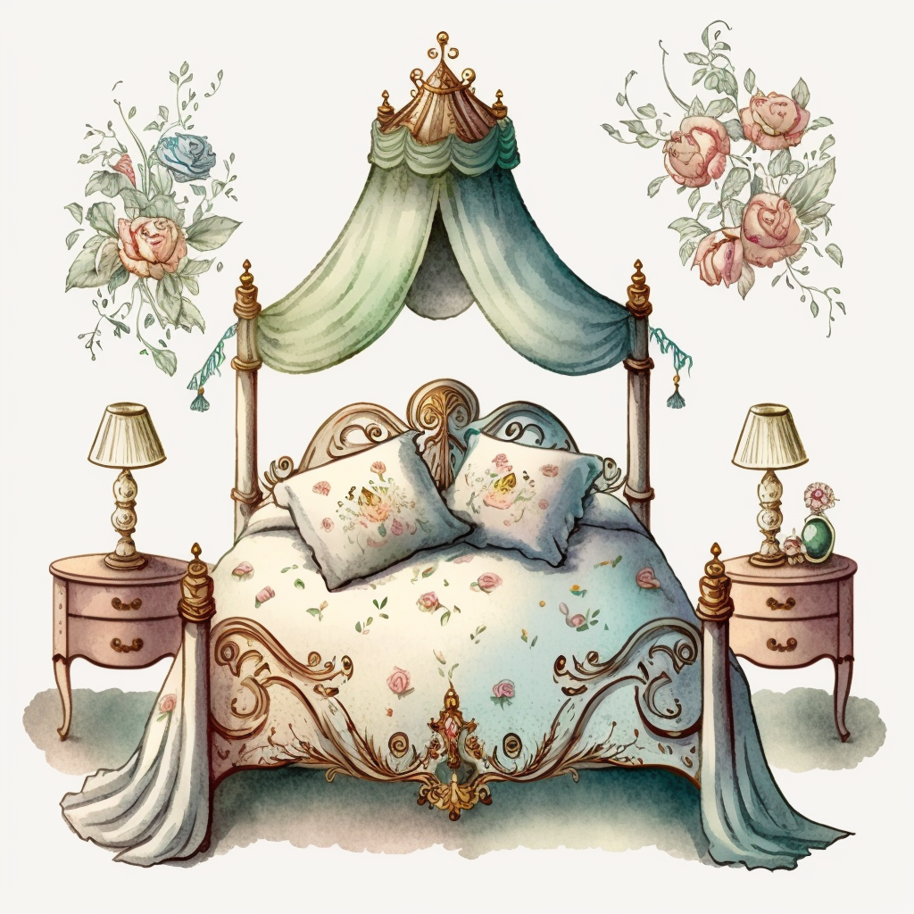 cartoon bed cliparts