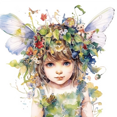 an insanely cute two years old girl as a garden fairy ,clip art with white background,magical , Fantasy ,a fairy word scene, painted by ann buccarelli, watercolor, white background, watercolour, insanely detailed, on white background, amazing colour combo , with detailed watercolor , bec winnel, intricately textured, close up, walter Langley, lucy grossmith, heavy impasto technique, detailed shading, atmospheric watercolours, on white background clipart