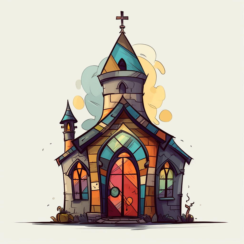 cartoon church cliparts
