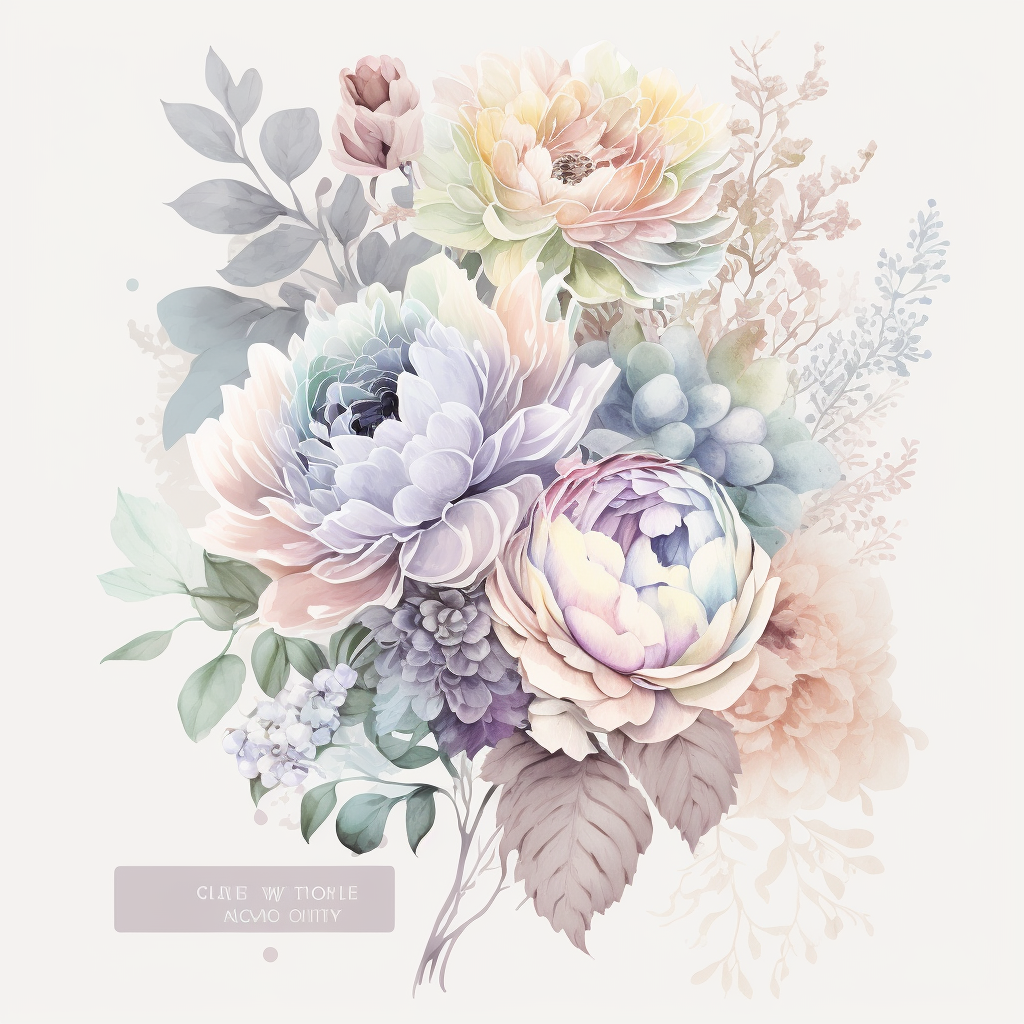 navy floral cliparts