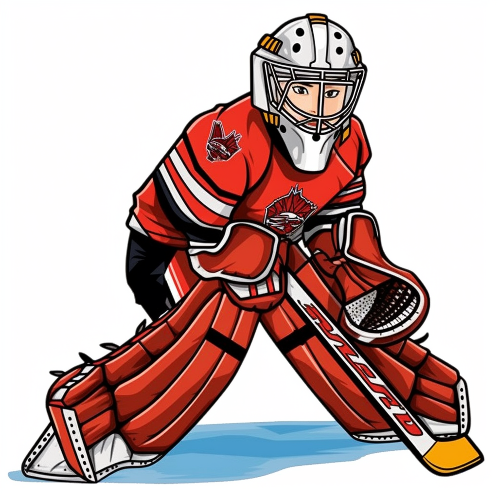 hockey goalie clipart