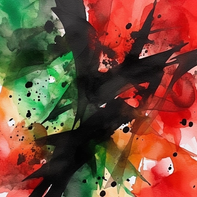 watercolor,hd, clipart, abstract art, celebrating Juneteenth, red, black, green--s 250