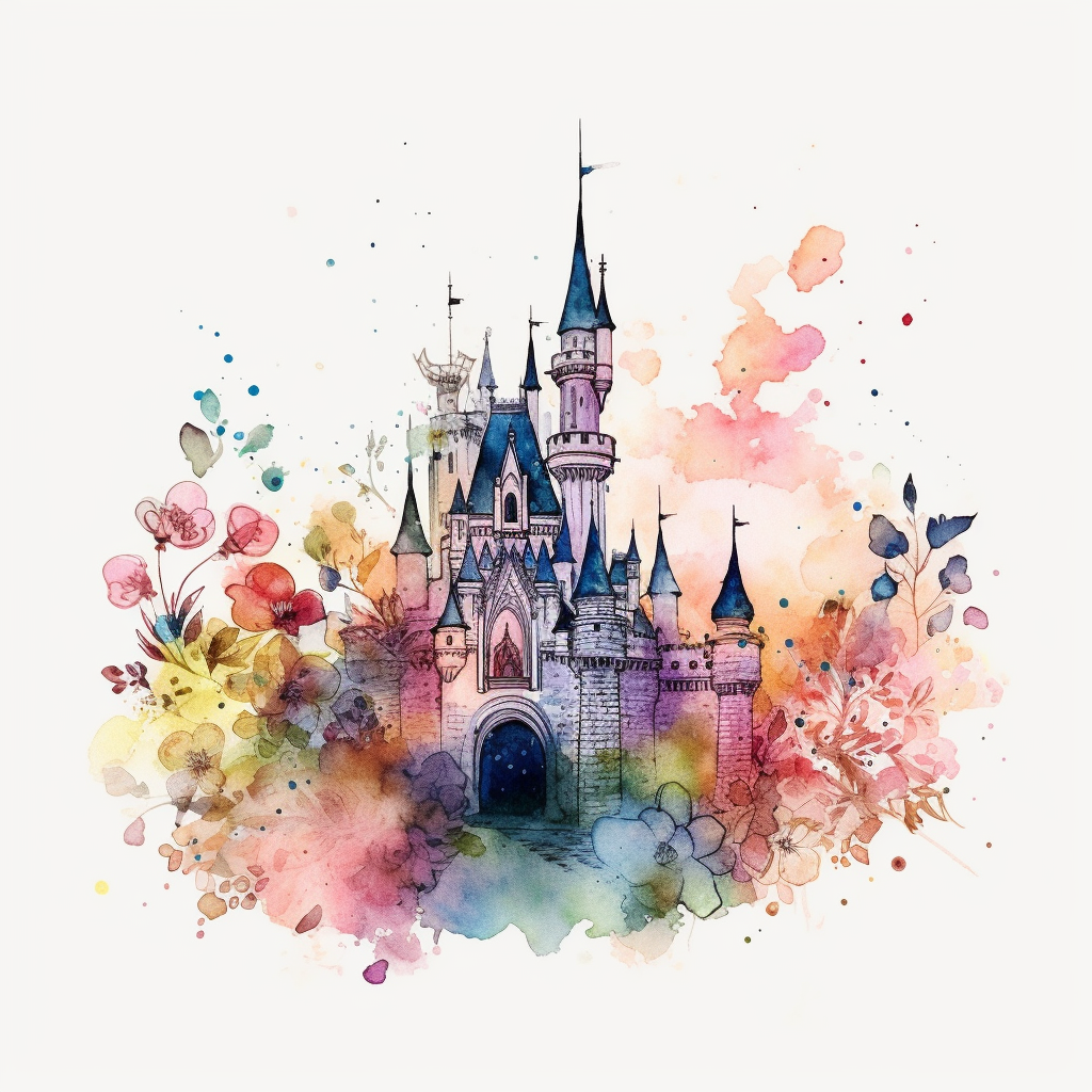 disney castle clipart