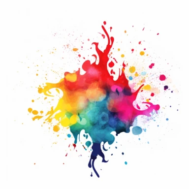 Eid color splashes, Watercolor, Clipart, Powder, Colorful, Eid, Not liquid, White Background, 8k