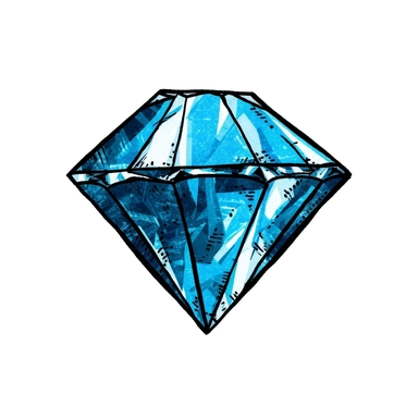 blue diamond simple clip art , white background