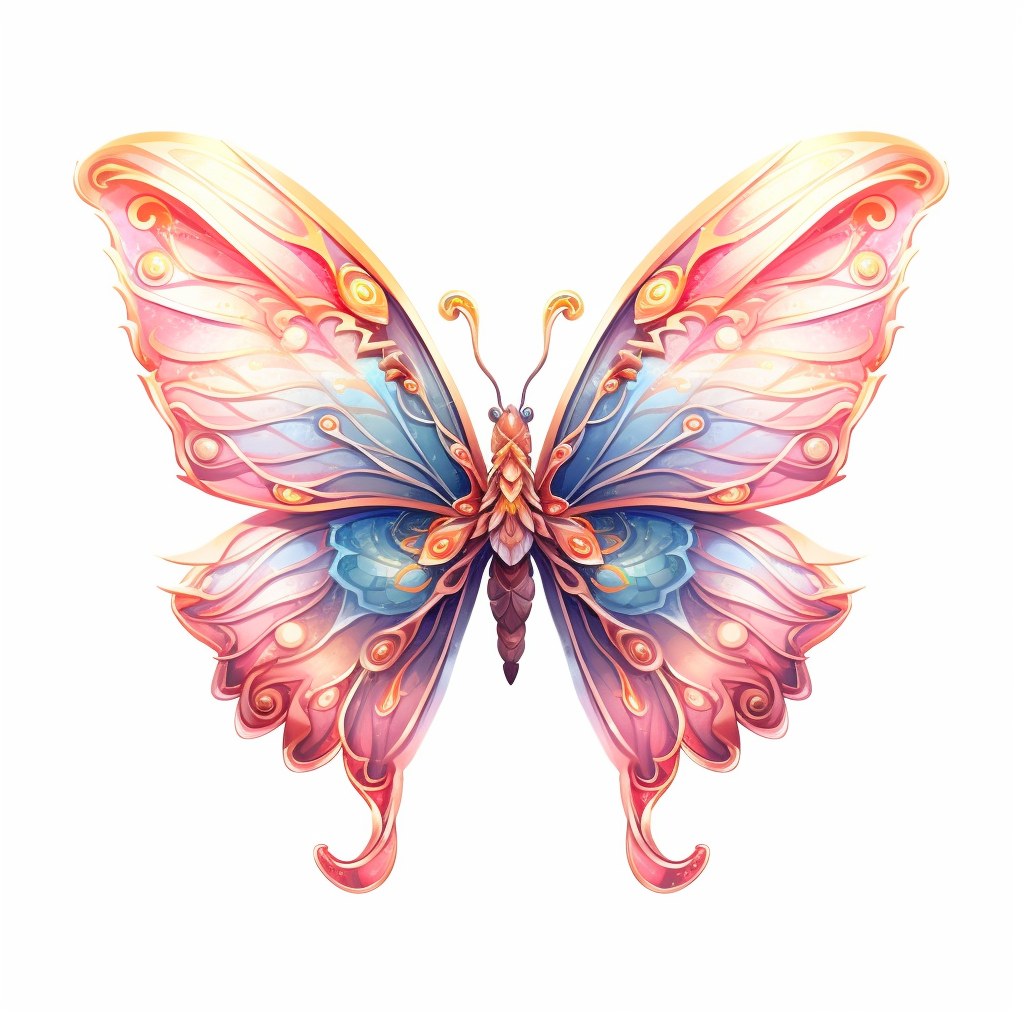 cartoon butterfly cliparts