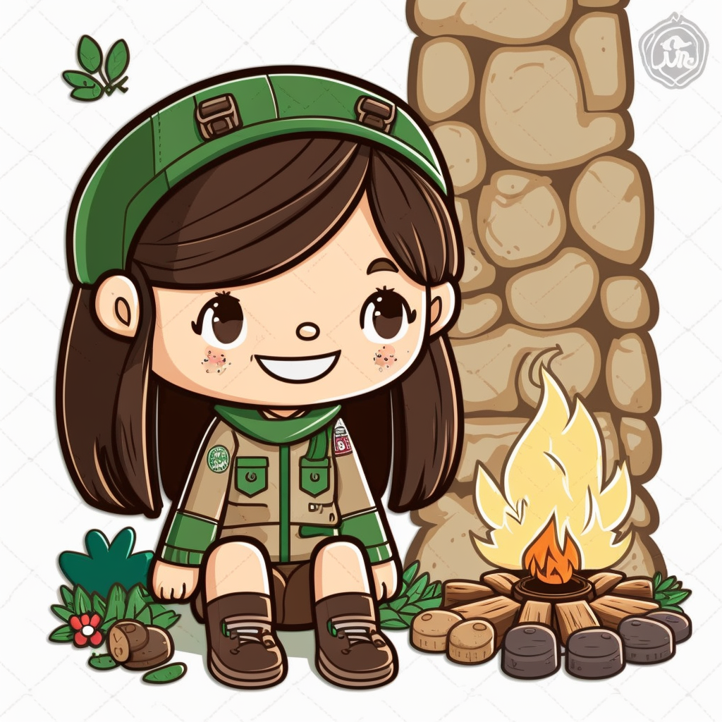 girls camp cliparts