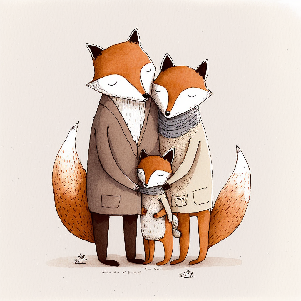 doodle family cliparts