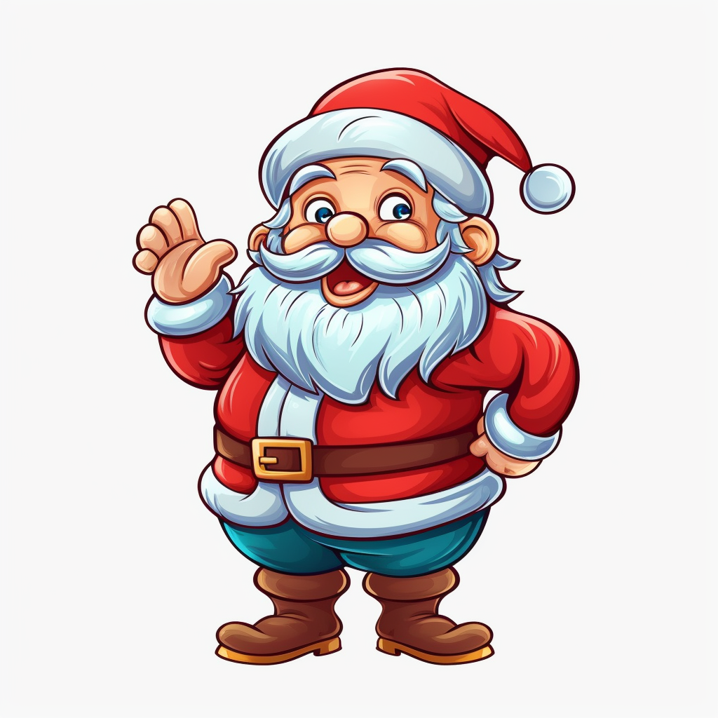 1 Detailed Christmas Cute Santa clipart, 5 fingers, hd, 4k, ultra ...