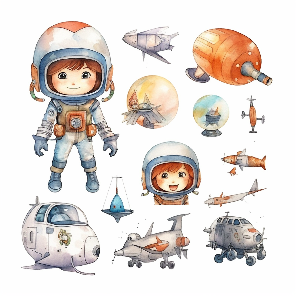 cute plane cliparts