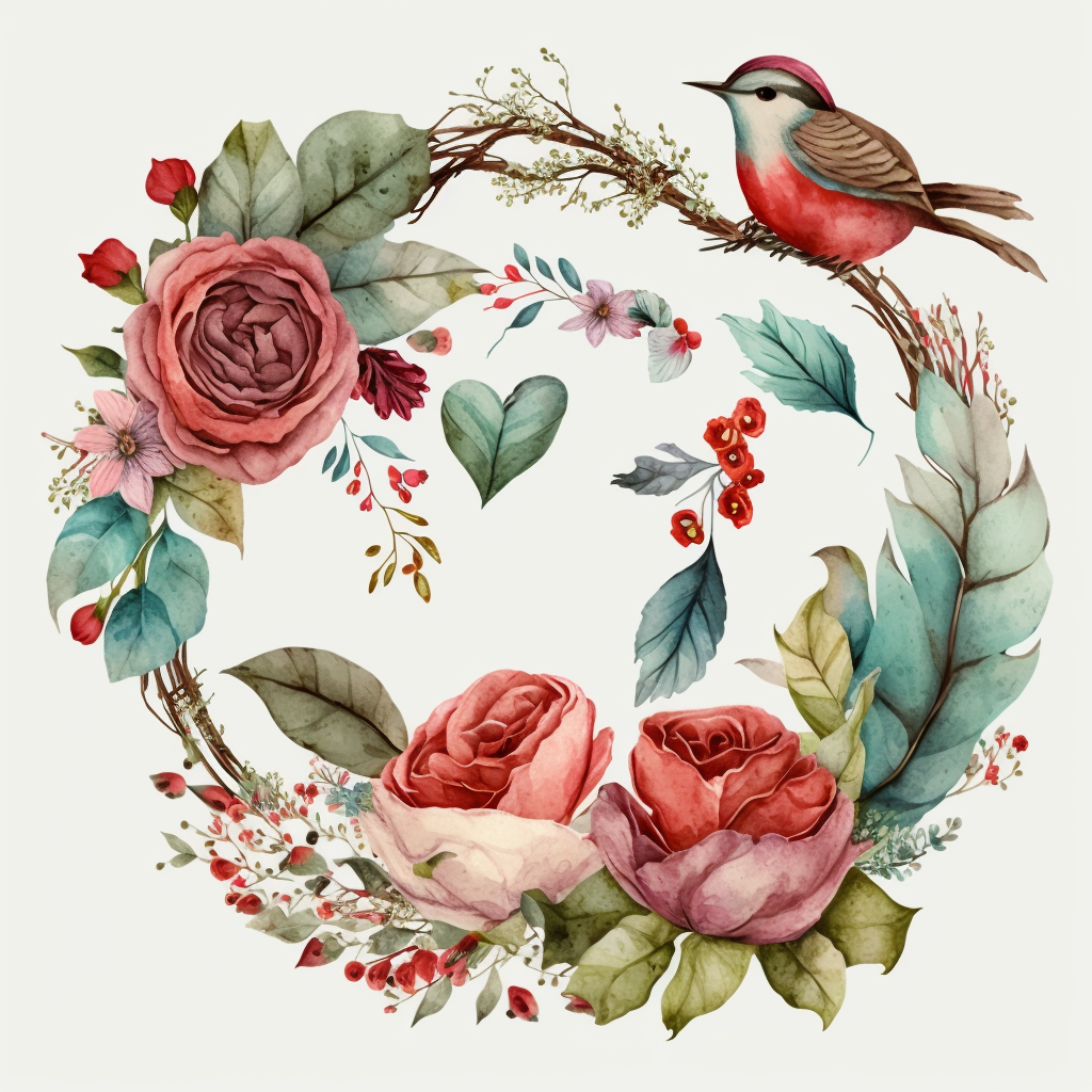 cliparts valentine wreath