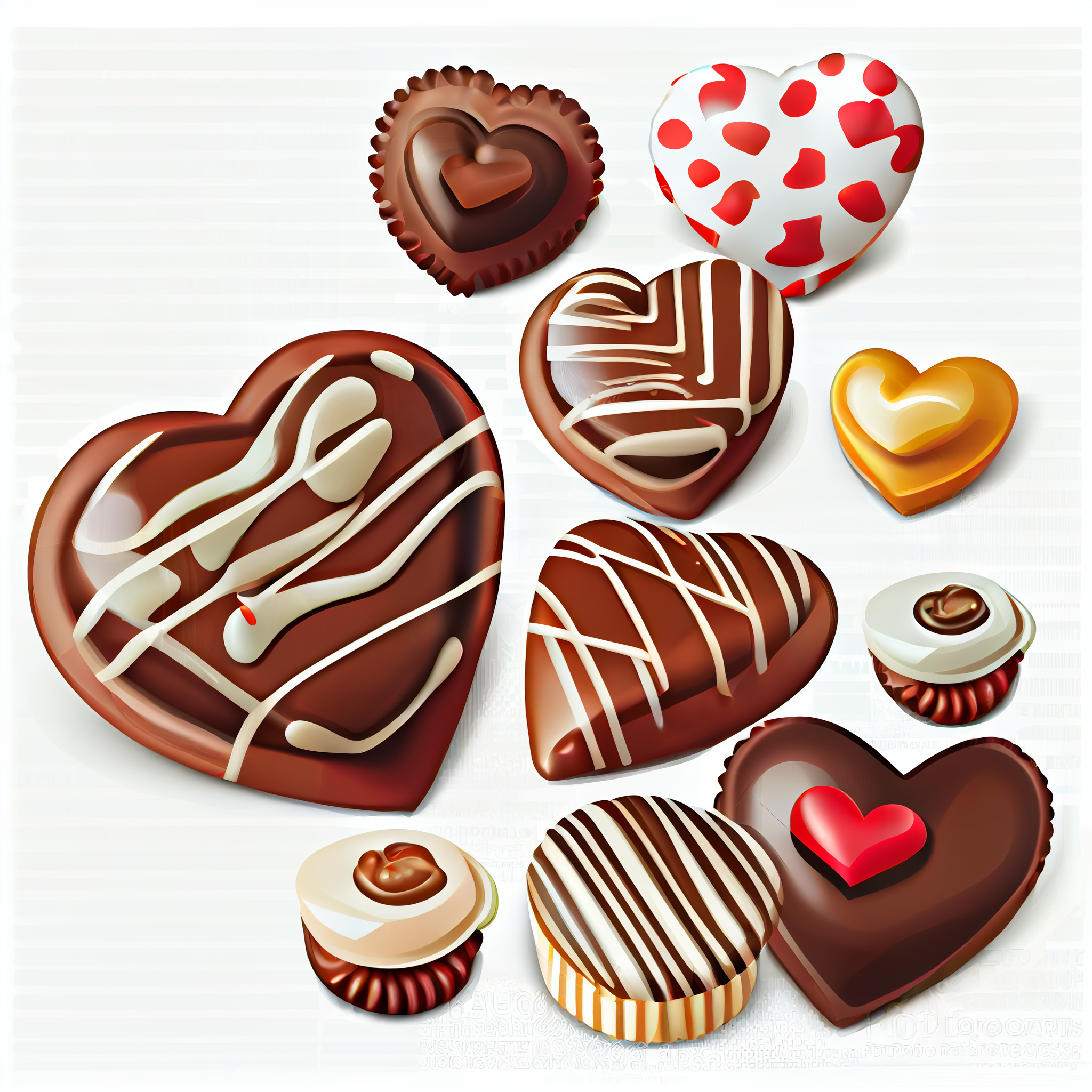 candy hearts cliparts