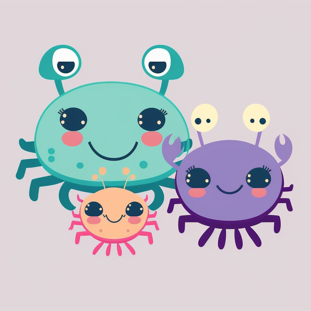 crab cliparts black