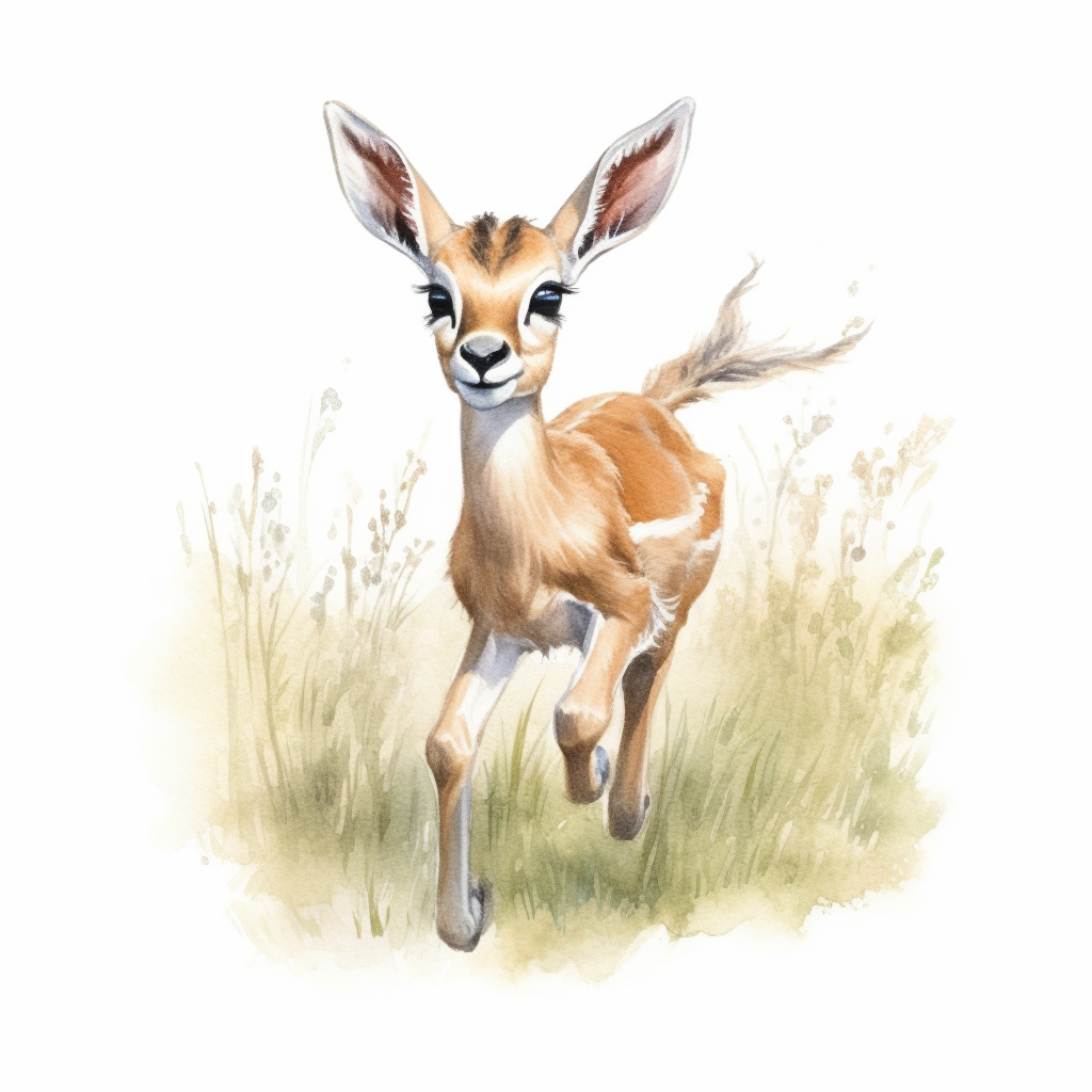 gazelle pastel