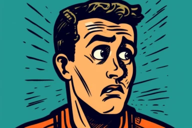 a magnifical clipart image of a person confused