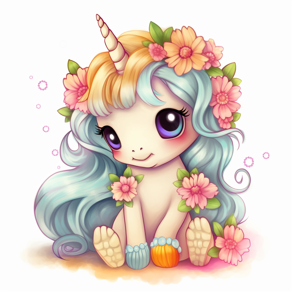 cute unicorn cliparts