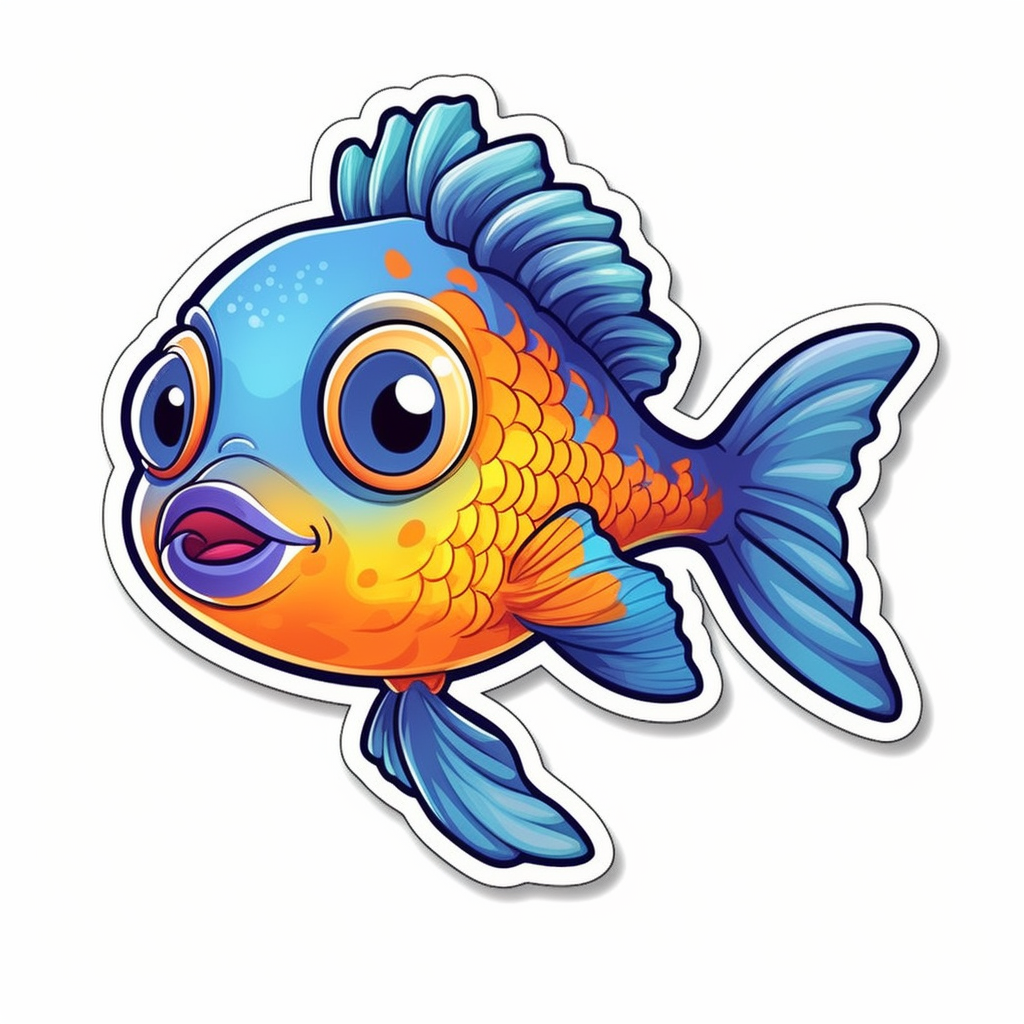 funny fish clipart