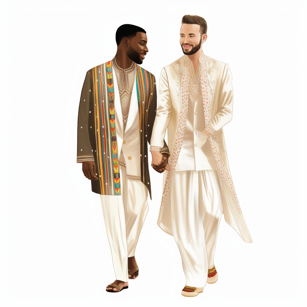 gay wedding cliparts