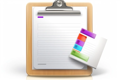 clipboard+icon , highly detailed, isolated on white, clipart,