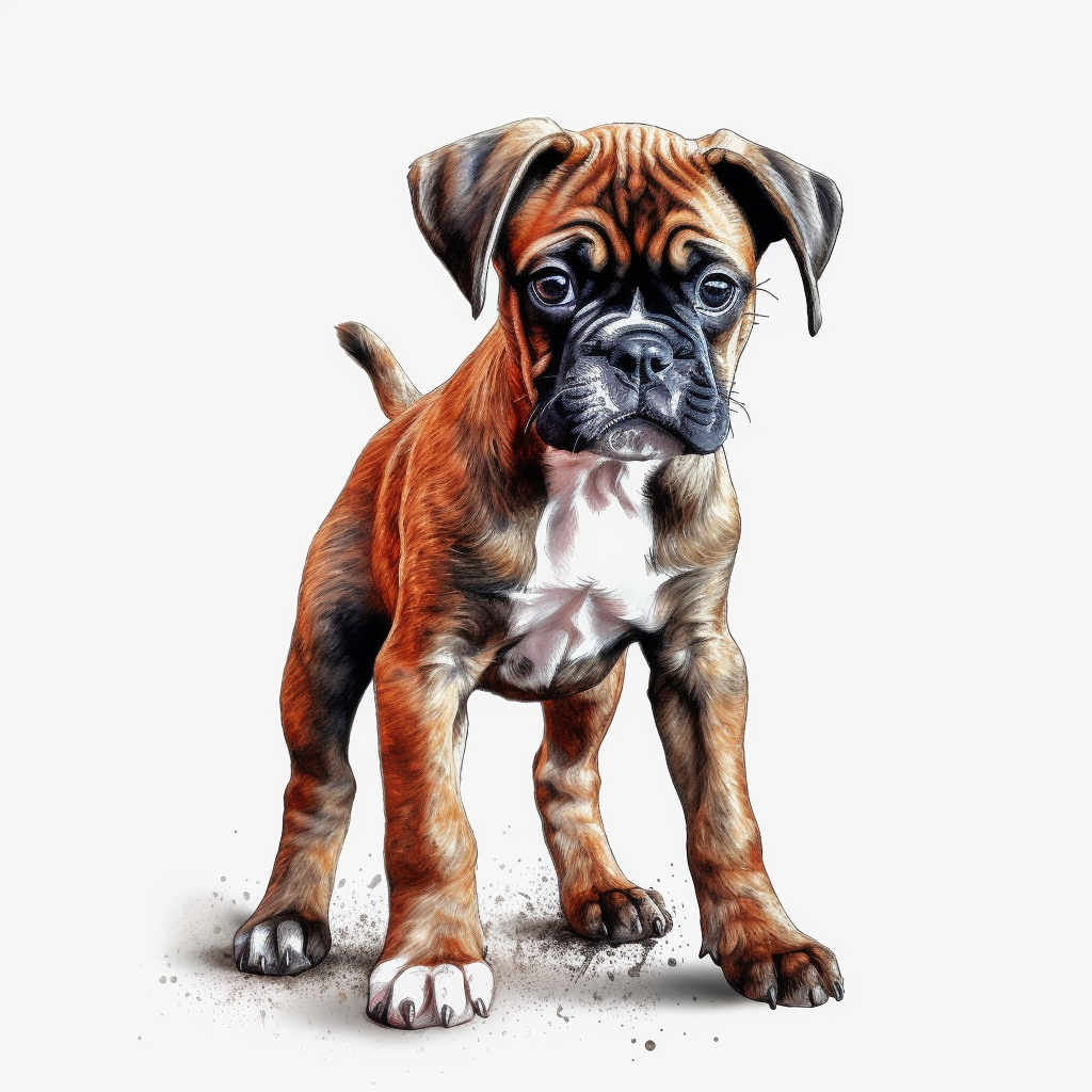 boxer puppy cliparts