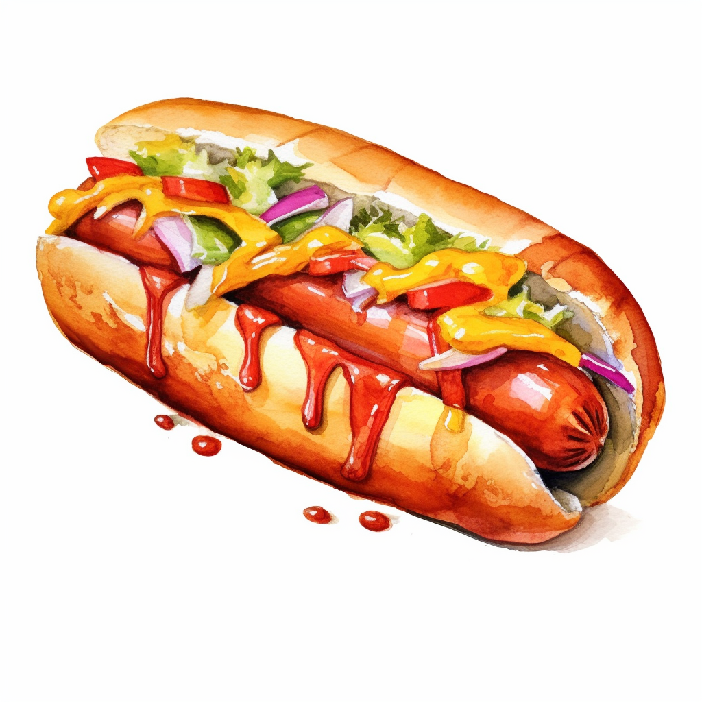 hotdog clipart