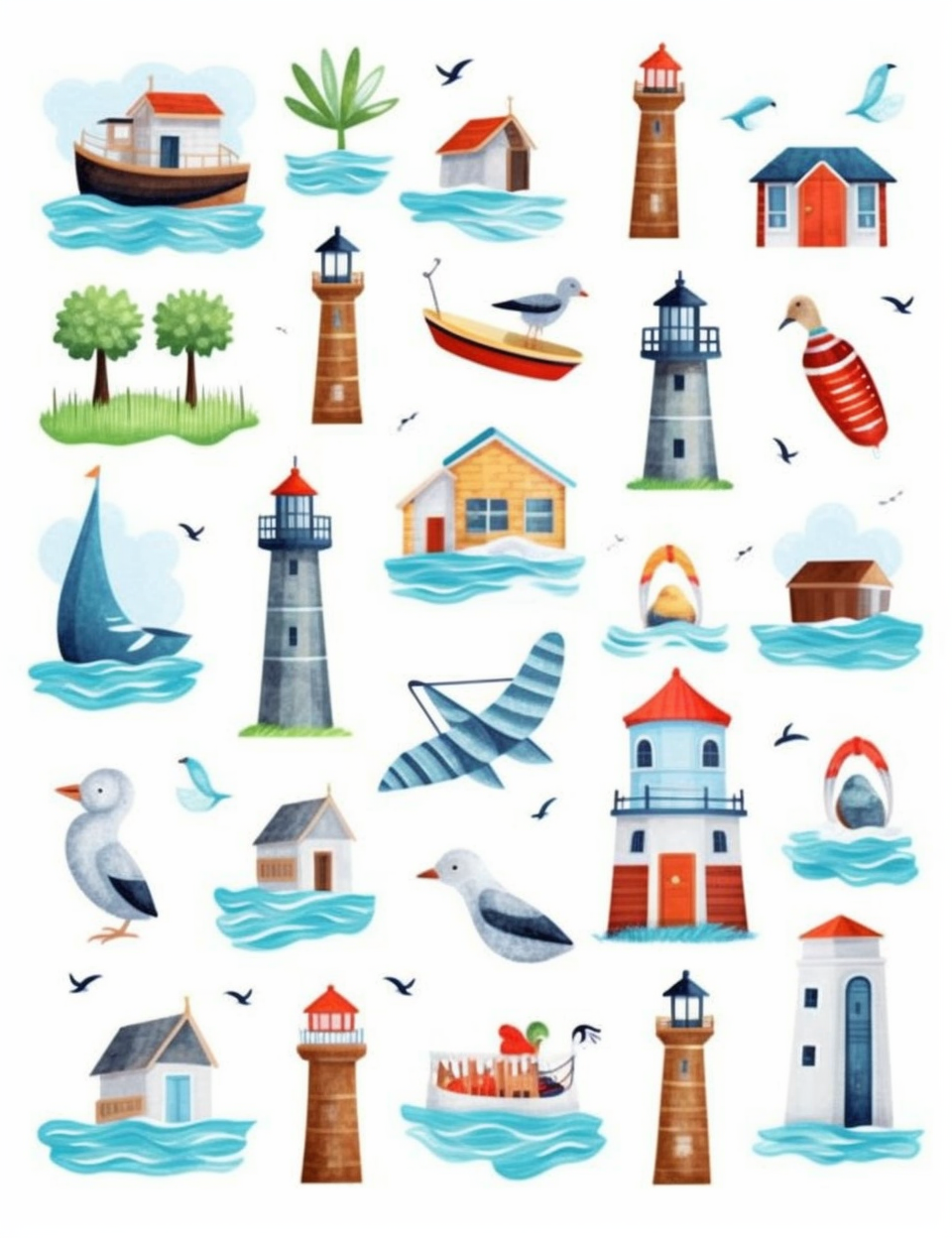 coastal cliparts