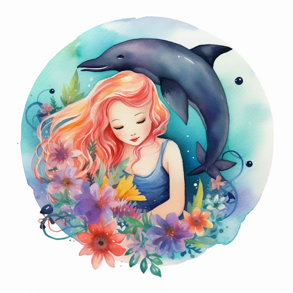 cute dolphin cliparts