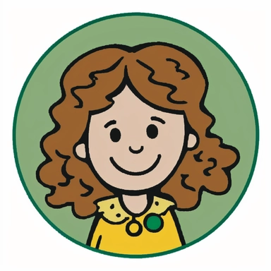 white background, flat colors, circular token with a stamped face of a beautiful brown haired girl, caucasian, green eyes, smile mouth closed, icon style, clipart