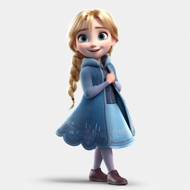 Disney Style,frozen animation, Style frozen, frozen characters, full body front view, Pixar Style, disney style, full body, playing in snow, Frozen Clipart - eunan2