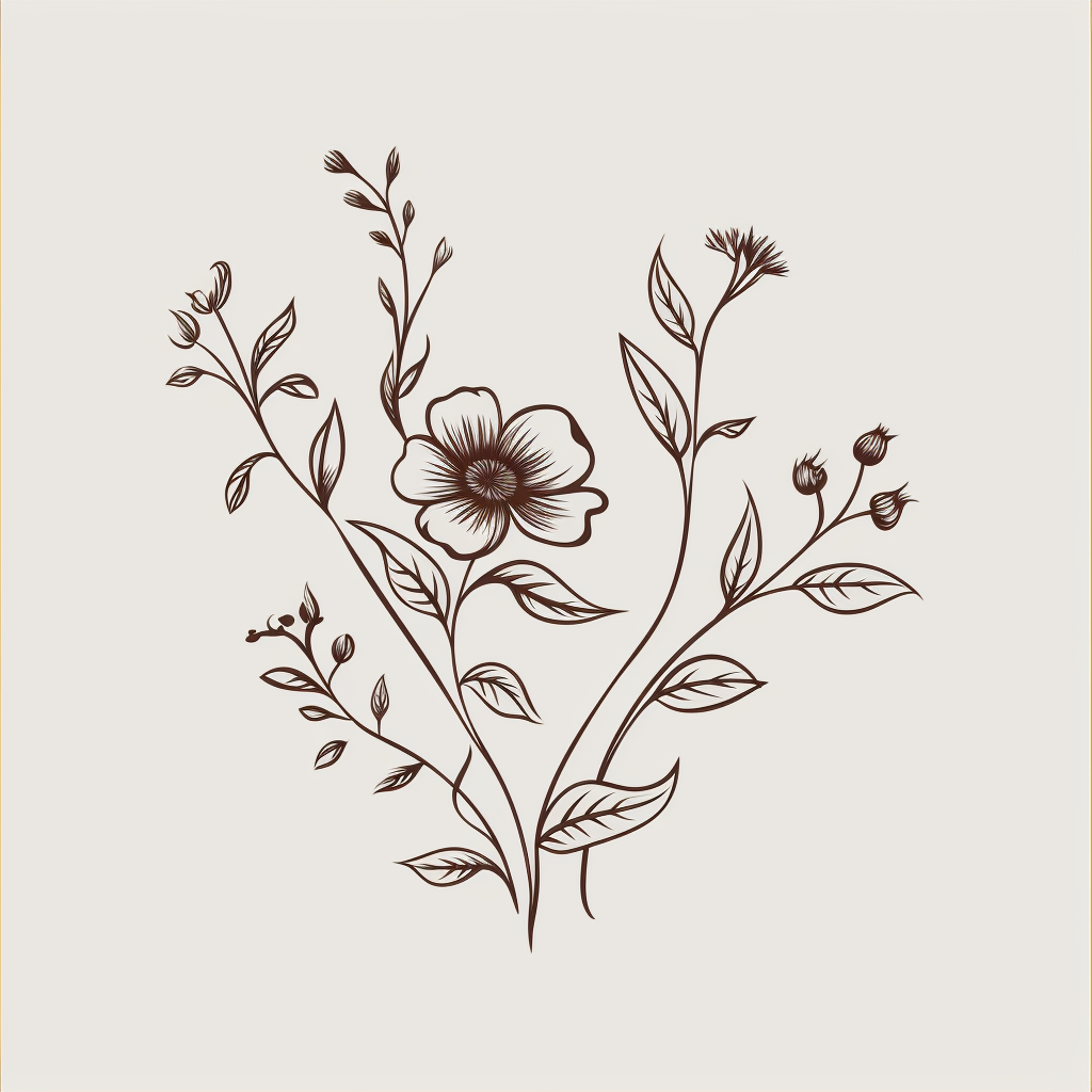 floral branch cliparts