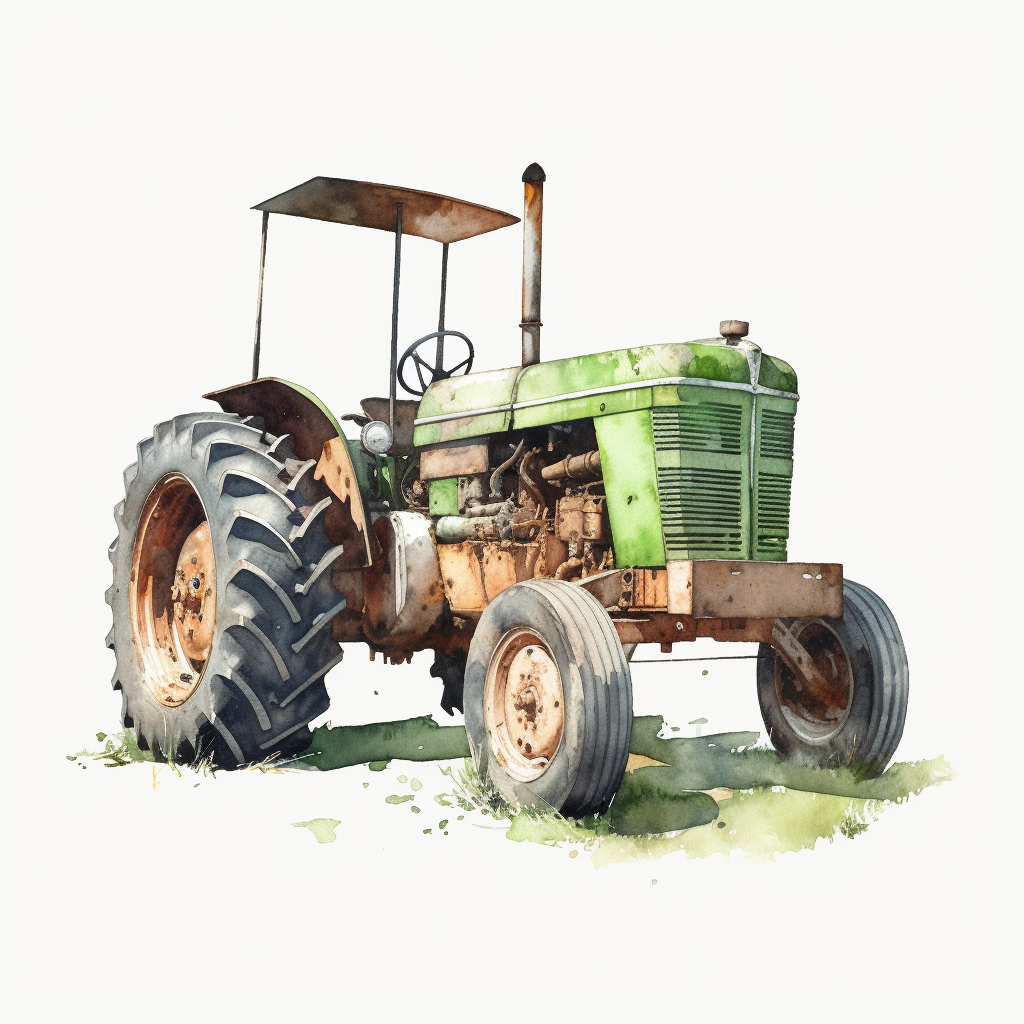 farm tractor clipart