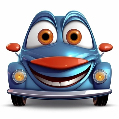 clipart of a cartoon car character