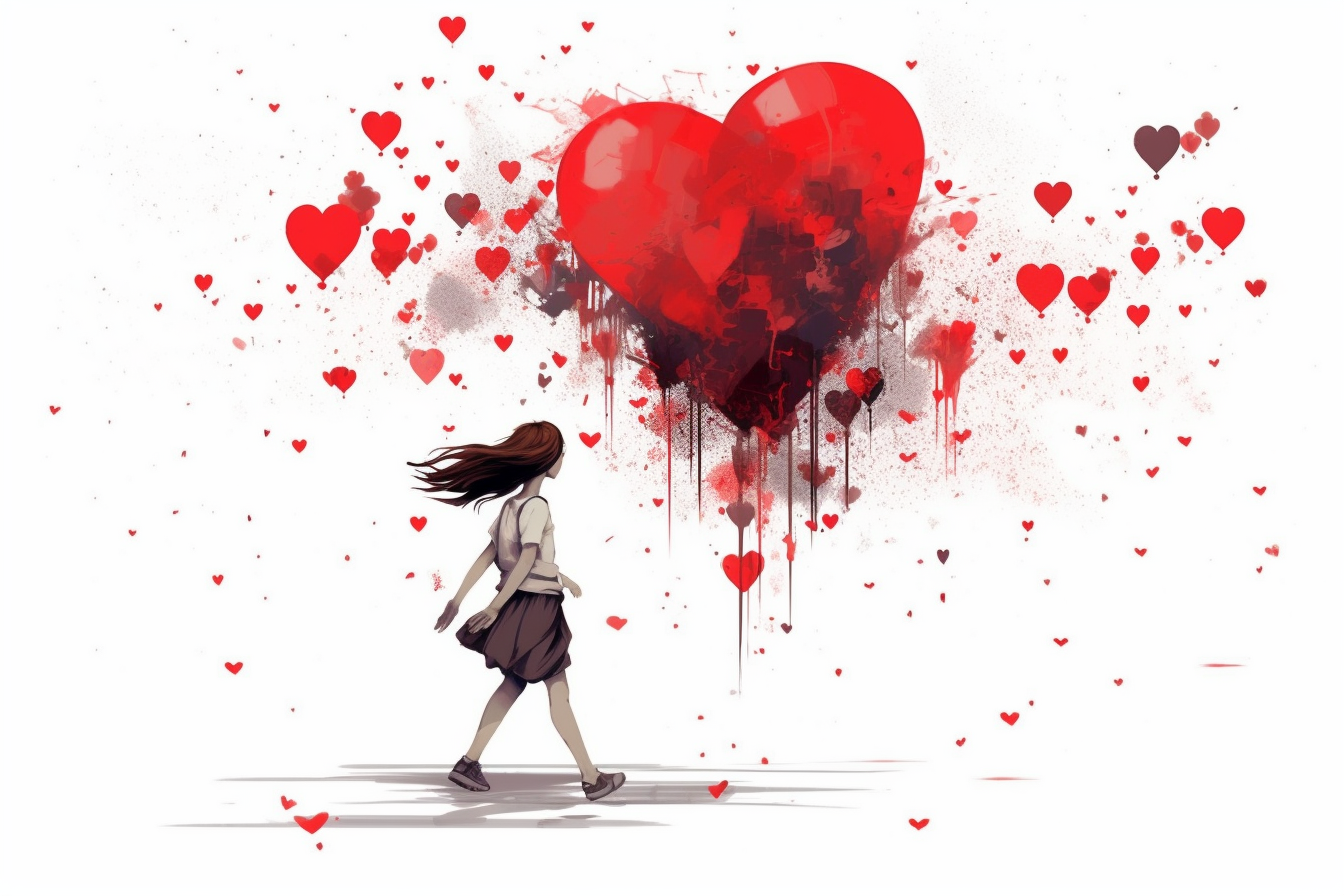 girl running clipart