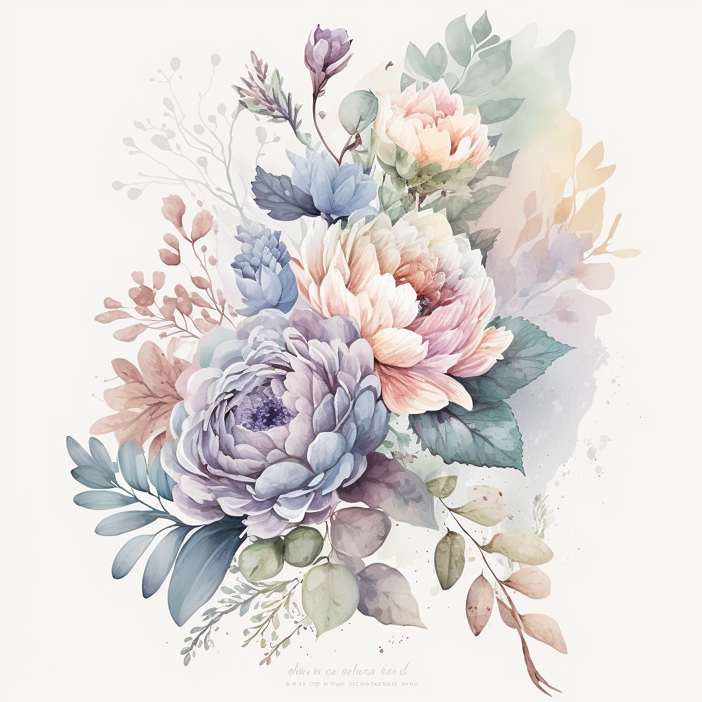 navy floral cliparts